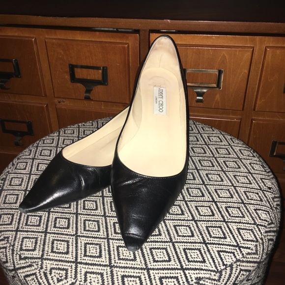 Size 9 Jimmy Choo black Flats - Picture 2 of 5
